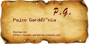 Pajzs Gardénia névjegykártya